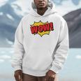 WOW Comic Book Cartoon Speech Bubble Pop Art Men Hoodie WOW Comic Book Cartoon Speech Bubble Pop Art Men Hoodie