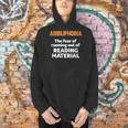 Abibliophobia Reading Bookworm Teacher Librarian Book Reader Men Hoodie