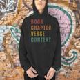 Book Chapter Verse Context Men Hoodie