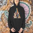 Booklovers Christmas Book Tree Men Hoodie