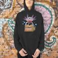 Cute Axolotl Read Book Shirt Kids Boy Girl Salamander Men Hoodie