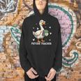 Cute Goose I Love Future Teacher Reading Books Men Hoodie
