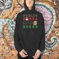 Dear Santa Just Bring Books Lover Librarian Book Worm Xmas Men Hoodie