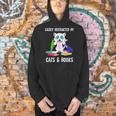 Distracted By Cats Coffee And Books Men Hoodie