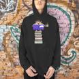 Hedgehog Reading Books And Drinking Tea Men Hoodie