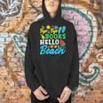 Last Day Of School Bye Bye Books Hello Beach Men Hoodie