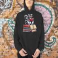 Lemur Reading Books Matching Bookworm Readers Librarian Men Hoodie