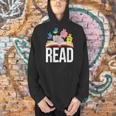 Read Book Cute School Teacher Librarian Elephant Pigeon Men Hoodie