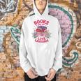 Books Are My Love Language Retro Bookish Pink Valentine Men Hoodie