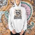 Booktrovert Raccoon Reading And Coffee For Book Lover Men Hoodie