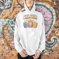 Pop Open A Good Book For School Librarian Popcorn Men Hoodie