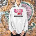 Readalotl Love Axolotls Reading Books And Axolotls Men Hoodie