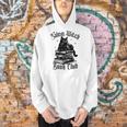 Salem Witch Book Club Bookish Retro Halloween Cat Men Hoodie