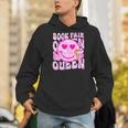 Library Book Fair Queen Vibe Groovy Tie Dye School Reading Men Hoodie
