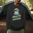Abducted By A Good Book UFO Alien Reading Books Men Hoodie Abducted By A Good Book UFO Alien Reading Books Men Hoodie
