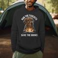 Ban The Fascists Save The Books Book & Dogs Lovers Men Hoodie
