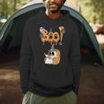 Boo Kids Book Lover Ghost Halloween Librarian Men Hoodie