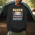 Book And Pajama Books Pajamas Repeat Librarian Men Hoodie