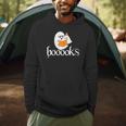Booooks Halloween Cute Ghost Reading Library Books Men Hoodie