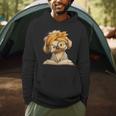 Cute Puppy Reading Dog Book Lover Animal Graphic Small Open Men Hoodie Cute Puppy Reading Dog Book Lover Animal Graphic Small Open Men Hoodie