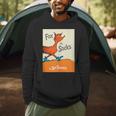 Dr Seuss Fox In Socks Book Cover Men Hoodie