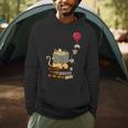 Kittens Cats Tea Books And Balloon Men Hoodie