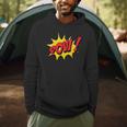 POW Comic Book Cartoon Pop Art Men Hoodie POW Comic Book Cartoon Pop Art Men Hoodie