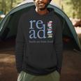 Read Because Books Are Brain Food Reading Rocks Literary Tee Men Hoodie