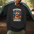 Reading Is Out Of This World Astronaut Book Lover Teacher Men Hoodie