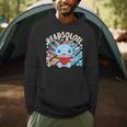 Readsolotl Axolotl Axolotl Lover Kawaii Reading Book Men Hoodie