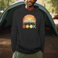 Retro Open Book Rainbow Reading Graphic Men Hoodie