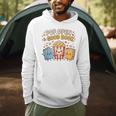 Pop Open A Good Book For School Librarian Popcorn Men Hoodie