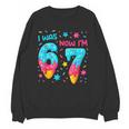 I Was 6 Now I'm 7 67 Birthday Baseball Drip 7 Year Old Unisex Sweatshirt I Was 6 Now I'm 7 67 Birthday Baseball Drip 7 Year Old Unisex Sweatshirt
