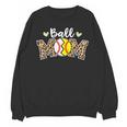 Ball Mom Leopard Baseball Softball Player Mom Unisex Sweatshirt