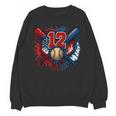 Baseball 12 Year Old Splash Drip 12th Birthday Boy Number 12 Unisex Sweatshirt Baseball 12 Year Old Splash Drip 12th Birthday Boy Number 12 Unisex Sweatshirt