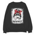 Bleached Memaw Life Soccer Messy Bun Baseball Game Day Unisex Sweatshirt Bleached Memaw Life Soccer Messy Bun Baseball Game Day Unisex Sweatshirt