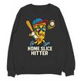 Boys Pizza Theme Baseball Home Hitter Unisex Sweatshirt Boys Pizza Theme Baseball Home Hitter Unisex Sweatshirt