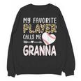 My Favorite Player Calls Me Granna Baseball Leopard Unisex Sweatshirt My Favorite Player Calls Me Granna Baseball Leopard Unisex Sweatshirt
