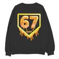 Six Seven 67 Meme Gen Alpha Slang Baseball 101 Unisex Sweatshirt Six Seven 67 Meme Gen Alpha Slang Baseball 101 Unisex Sweatshirt
