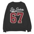 Six Seven Meme Boys Girls Kids 67 Baseball Jersey Unisex Sweatshirt