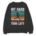Women's Retro Hit Hard Run Fast Turn Left Baseball Lover Unisex Sweatshirt Women's Retro Hit Hard Run Fast Turn Left Baseball Lover Unisex Sweatshirt