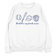 Baseball Is My Favorite Season Sports Minimalist Line Art Unisex Sweatshirt Baseball Is My Favorite Season Sports Minimalist Line Art Unisex Sweatshirt