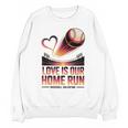 Baseball Valentine Forever On Deck For You Unisex Sweatshirt