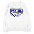 Blue Panther Baseball Home Plate Game Day Mascot Panther Unisex Sweatshirt