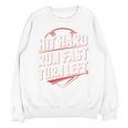 Hit Hard Run Fast Turn Left Baseball Fan Red Graphic Unisex Sweatshirt