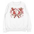 Six Seven 67 Meme Baseball Coquette Bow Valentine Unisex Sweatshirt Six Seven 67 Meme Baseball Coquette Bow Valentine Unisex Sweatshirt