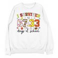 I Survived 6733 Days Baseball Football Softball 100 Days Unisex Sweatshirt I Survived 6733 Days Baseball Football Softball 100 Days Unisex Sweatshirt