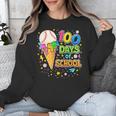100 Days Of School Baseball Ice Cream Drip Boys Kids Player Unisex Sweatshirt