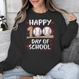 100 Days Of School Baseball Theme Kids Teens Boys 100th Day Unisex Sweatshirt