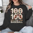 100 Days Of School Baseball Love Valentine’s Day Men Women Unisex Sweatshirt